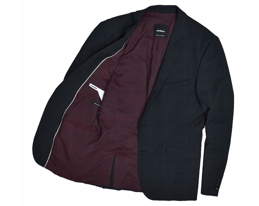 Strellson Allen Wełniana Marynarka Męska Stretch Slim Fit 102