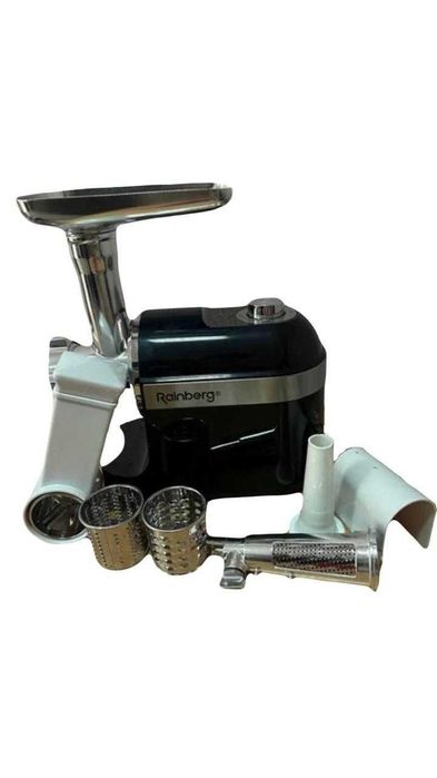 Мясорубка Rainberg RB-2270 3800W с реверсом и насадками для шинковки