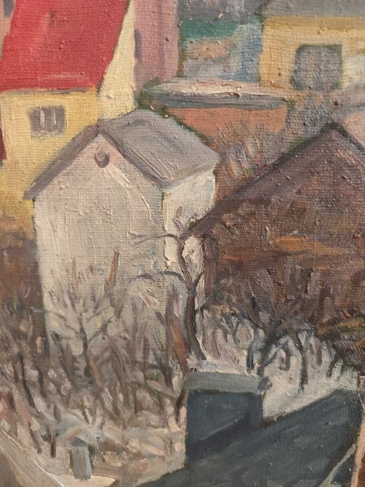 Потрясающая картина. "Предвесеннее утро". Холст. Масло. 50*40 см