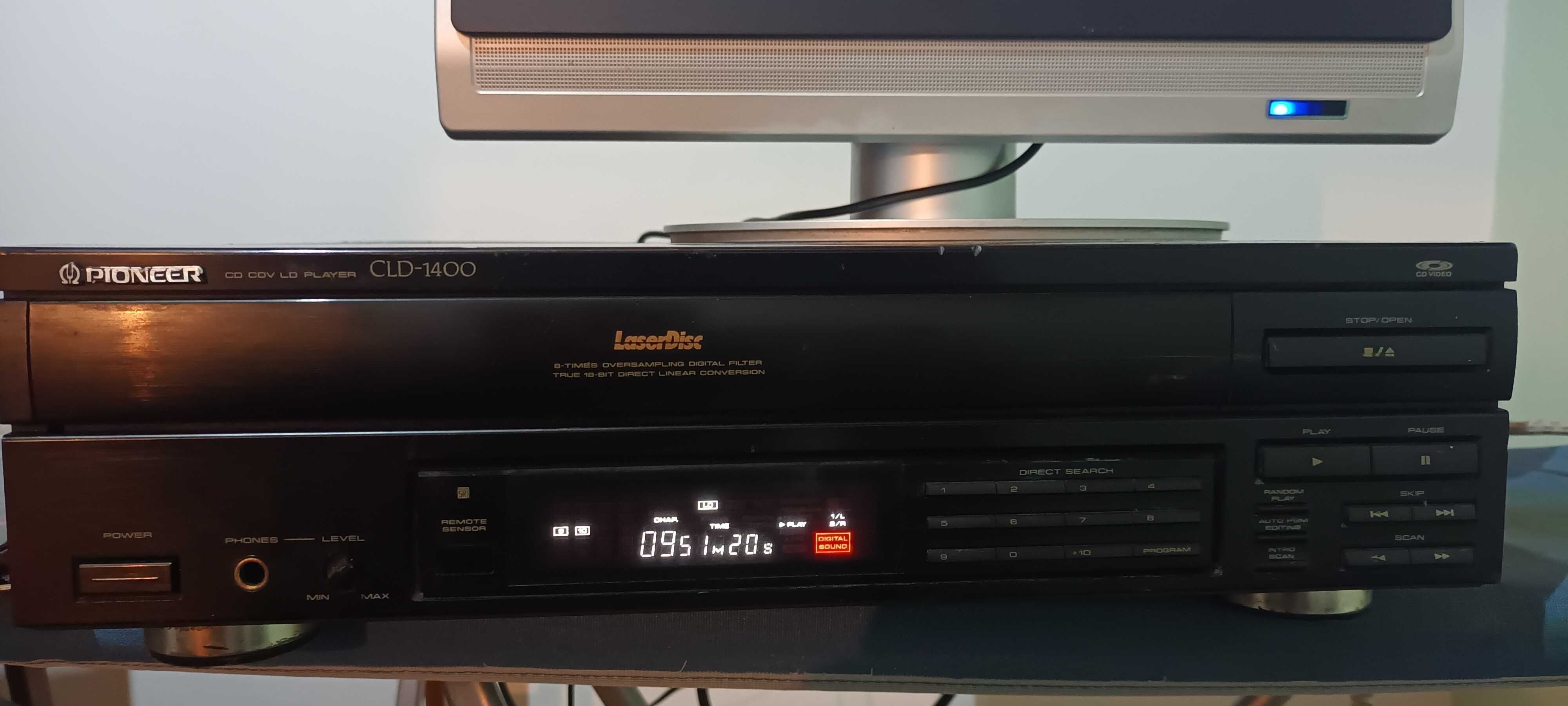 Leitor laser disc Pioneer  + discos
