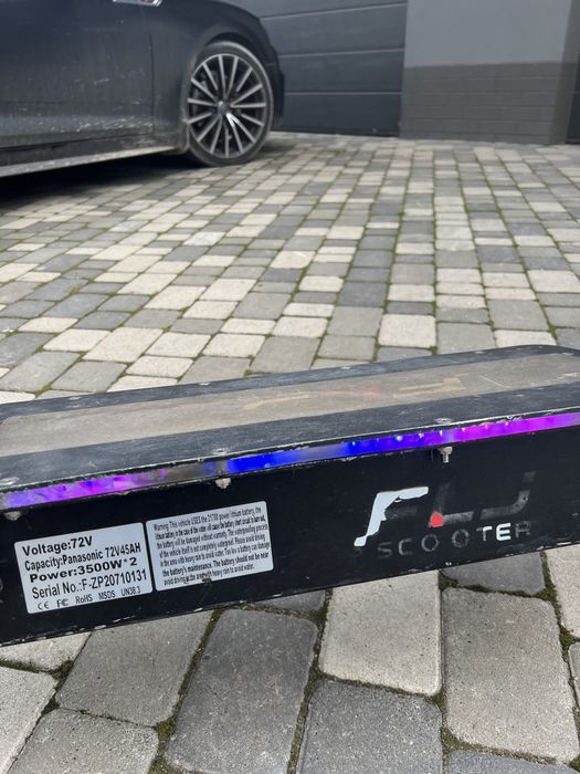 Електросамокат FLJ SK3-3 72V/7000 W/11″/Dual motor/45 Ah/100км/