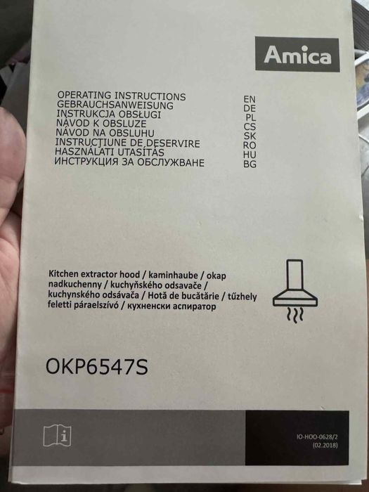 Okap Amica OKP6547S Czarny