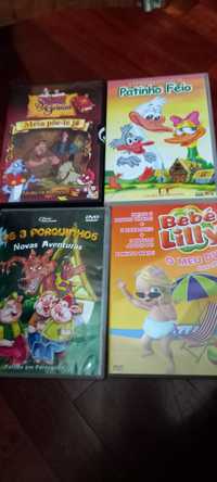 Dvd,  3 porquinhos,  patinho feio, outros originais