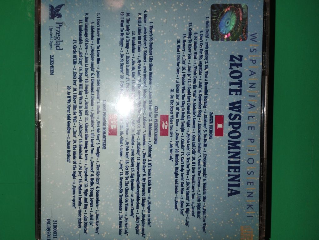 Płyta 3 CD musicale, wspaniałe piosenki, złote wspomnienia, romantyczn