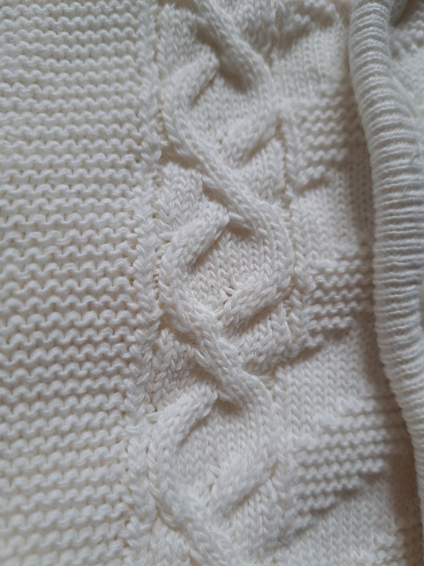 Sweter z kapturem chrzest