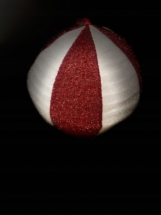 Figurka świąteczna w Balonie 80 cm Biało-czerwony z brokatem Mikołaj