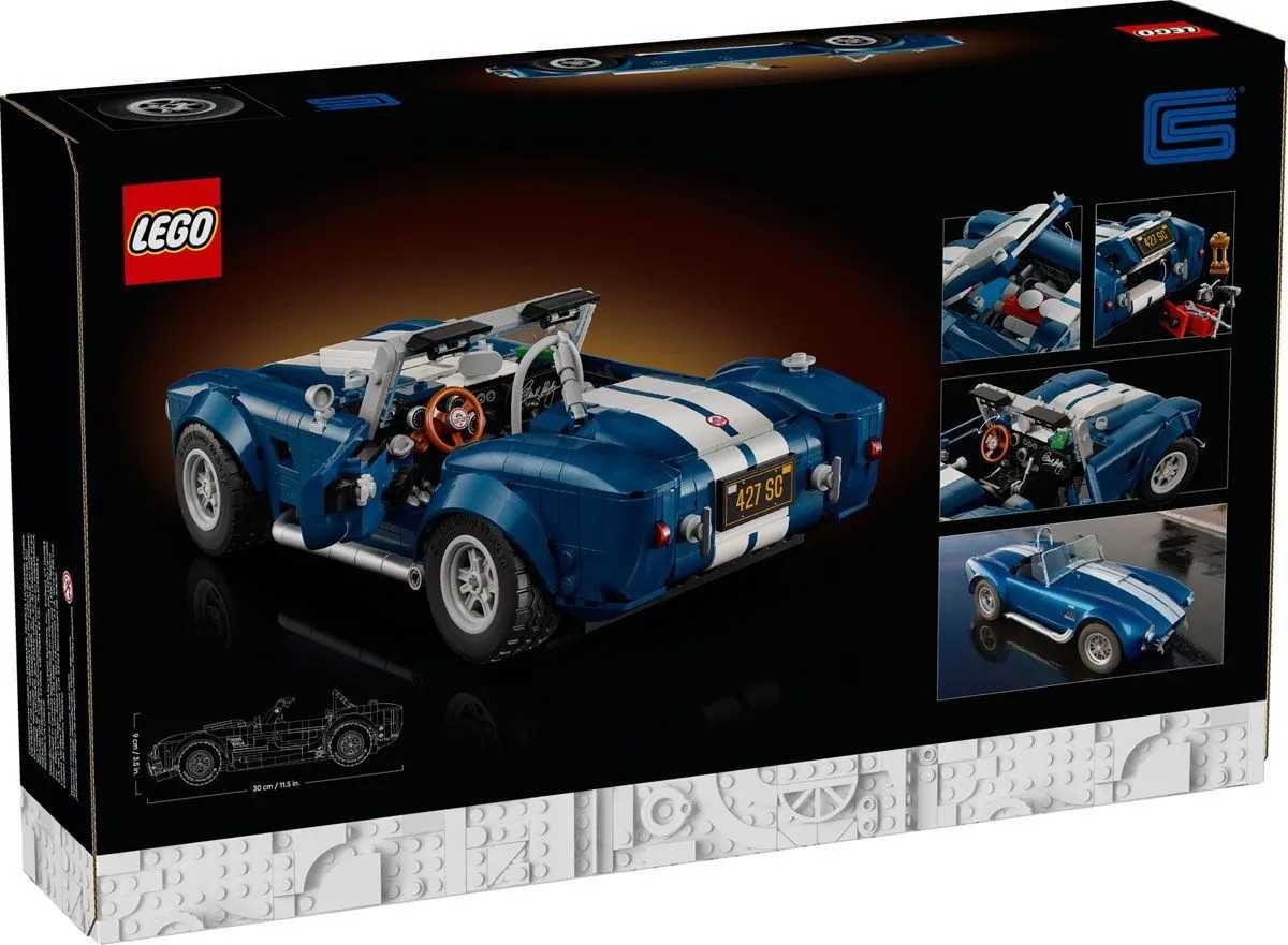 Конструктор LEGO ICONS 10357 Shelby Cobra 427 S/C (1241 Деталь)