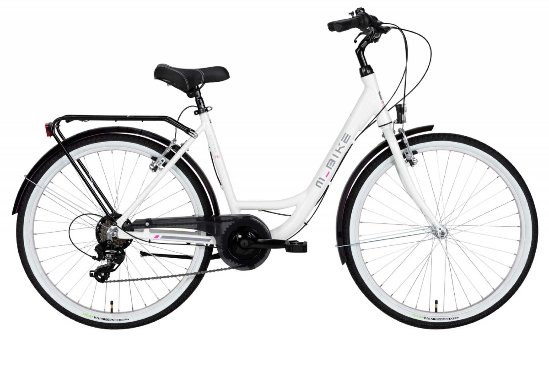Rower miejski M_Bike Cityline 726 - 3 kolory: biały, szary, czarny