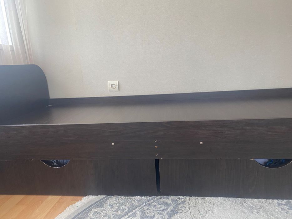 Ліжко Світ Меблів Соня 80х190 см з шухлядами колір Венге