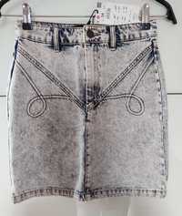 Nowa spódnica jeans jeansowa marmurek Reserved 34 xs
