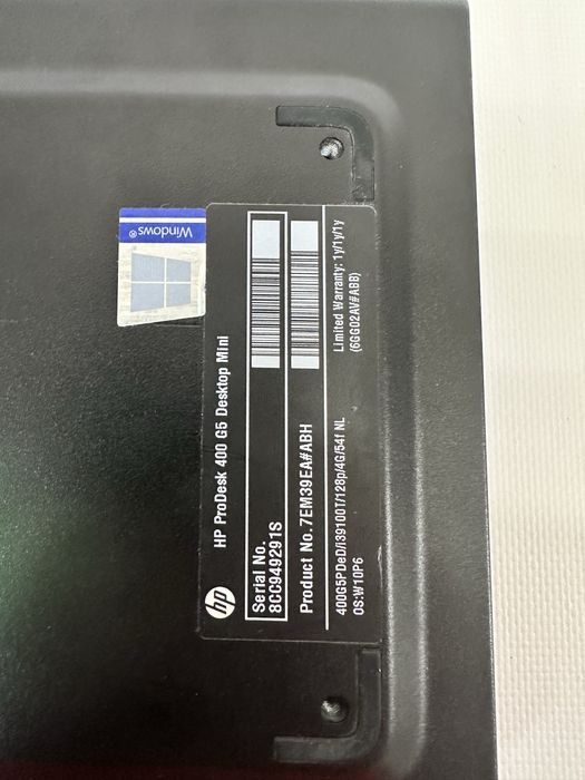 HP ProDesk 400 G5 Mini i3-9100T 8GB DDR4 128GB SSD