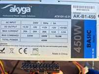 Zasilacz AKYGA ATX12V AK-B1-450  450W