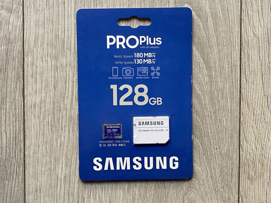 Nowa Karta Samsung PRO Plus microSDXC 128GB U3 A2 V30