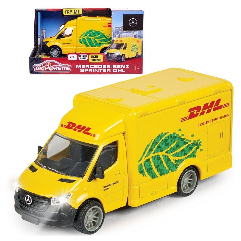 MAJORETTE Grand Samochód Dostawczy DHL Mercedes-Benz 12,5cm