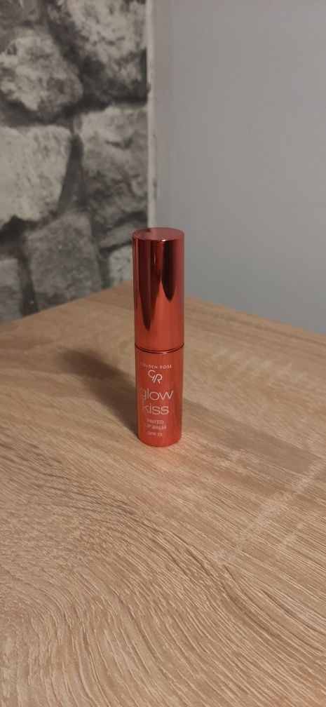Golden rose glow kiss balsam do ust 04 peach shake