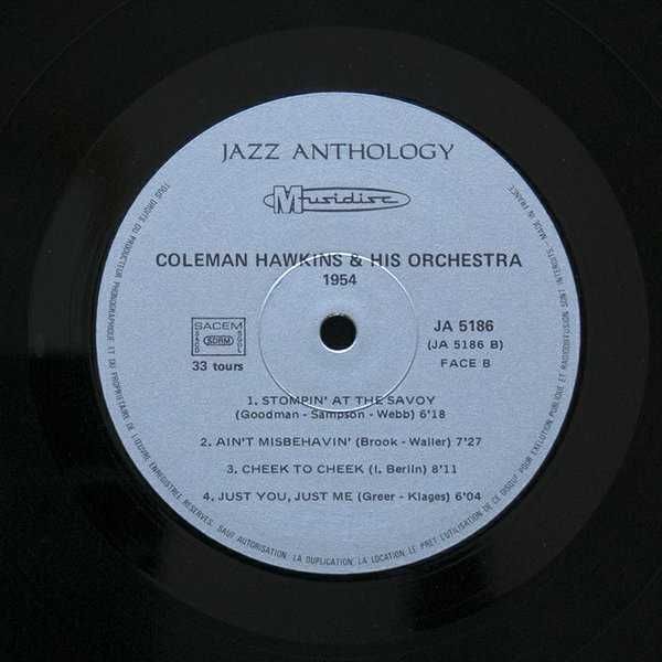 Coleman Hawkins And His Orchestra ‎– 1954