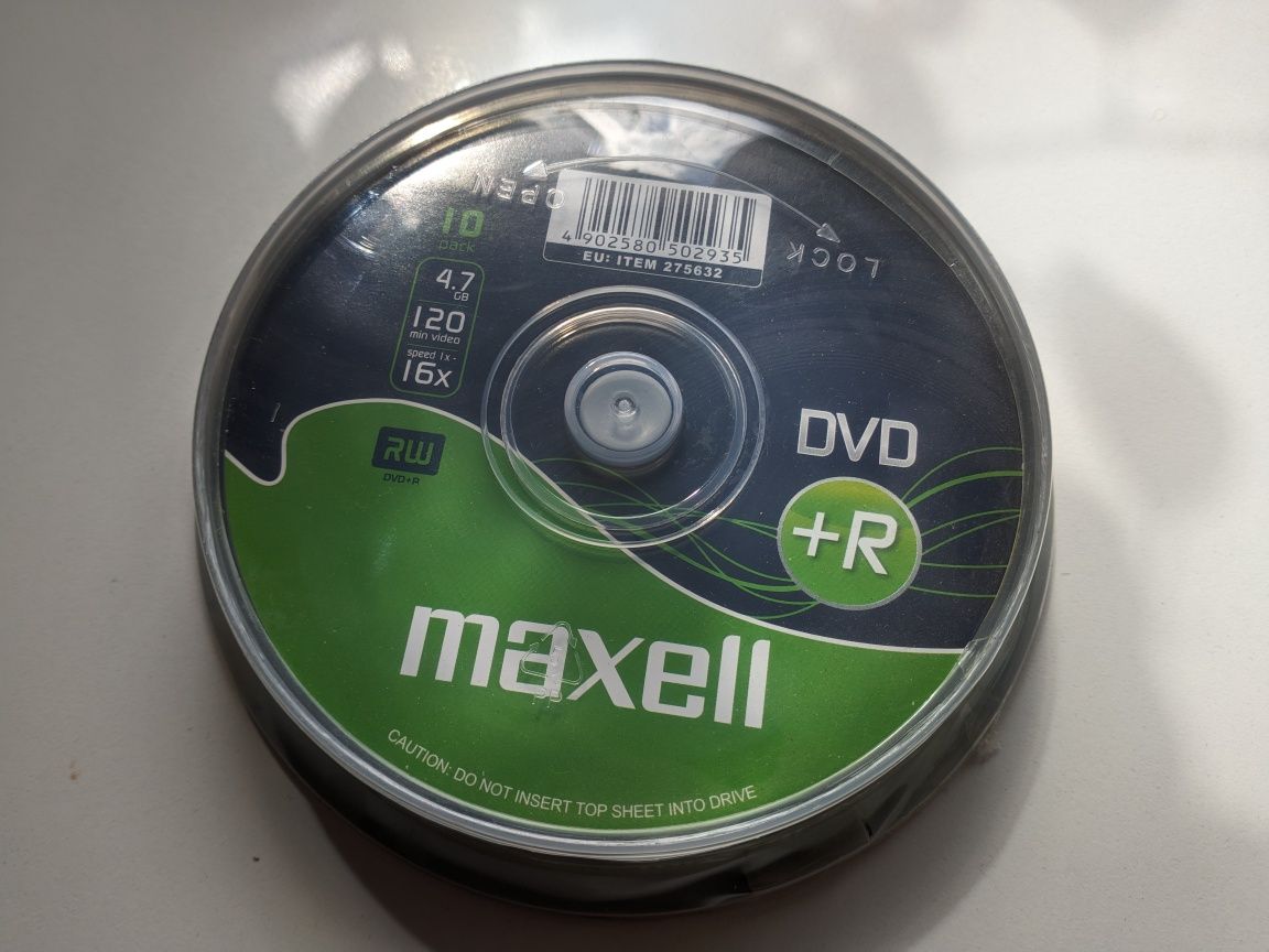 Płyty CD-R DVD+R Maxell Msonic opakowanie