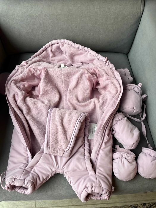 Wiosenny Kombinezon Niemowlęcy Polarowy, Rozmiar 62 cm (0-3 miesiące)