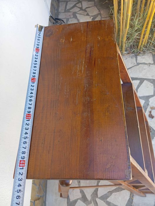 Лестница Библиотечная 115 см и Тумба тонированные стекла телевизионная