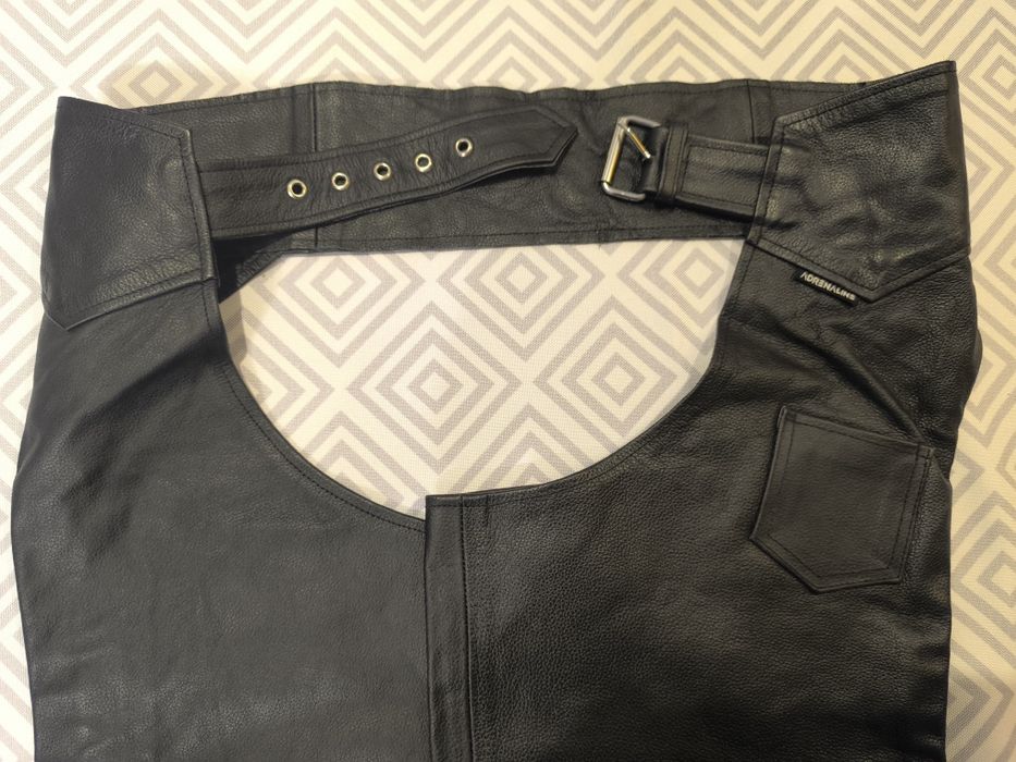 Spodnie męskie motocyklowe CHAPS Gruba Bydlęca Naturalna Skóra 2XL