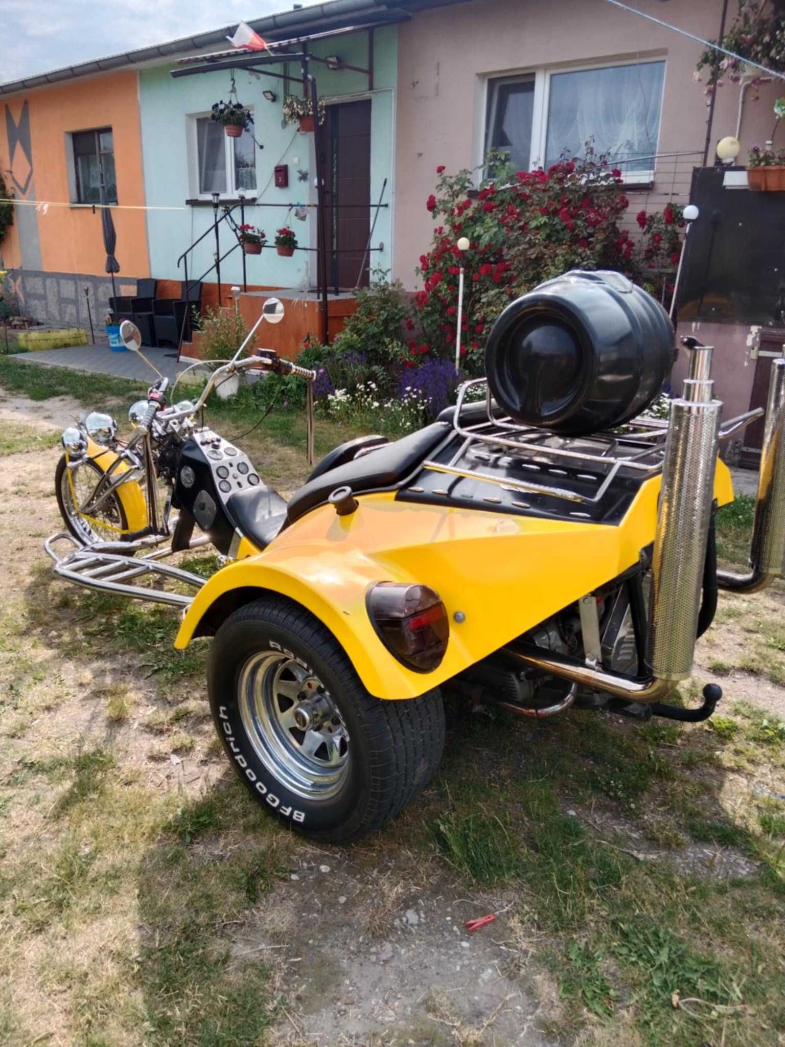Motor zabytkowy trajka orginał Fecht