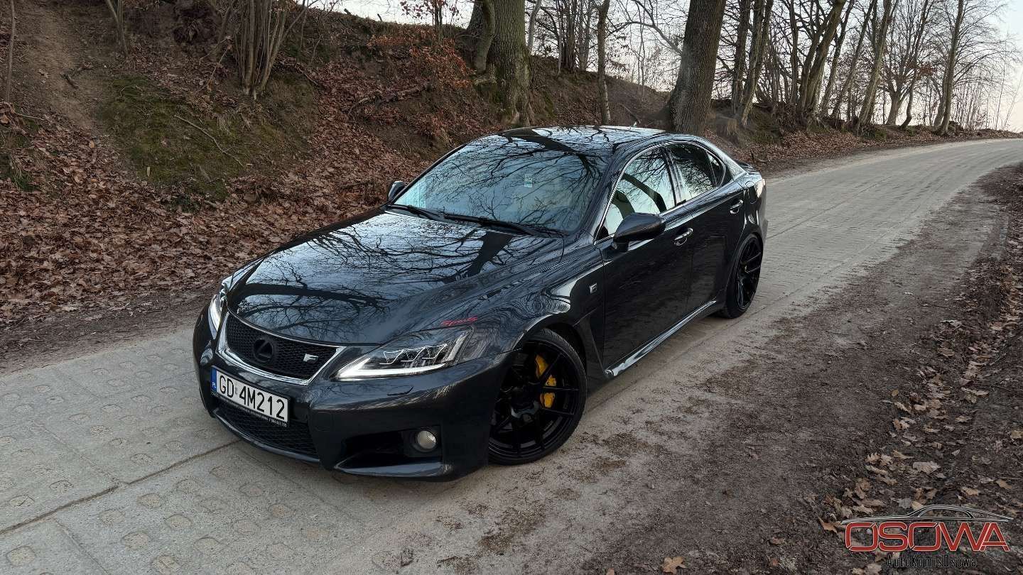 Lexus IS ISF 5.0v8 moc 423KM full led obniżona najbogatsza wersja sten idealny