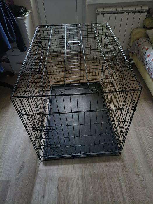 Металева клітка переноска для собак AML  (108x70x77)  XL