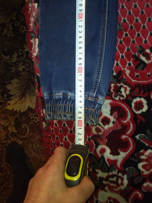 Мужские зимние Джинсы Denim ( на флисе ,на манжетах) размер 29 М-L