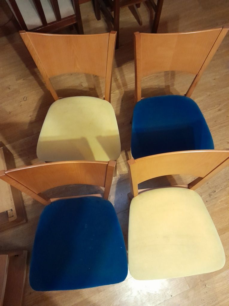 4 cadeiras pele pêssego