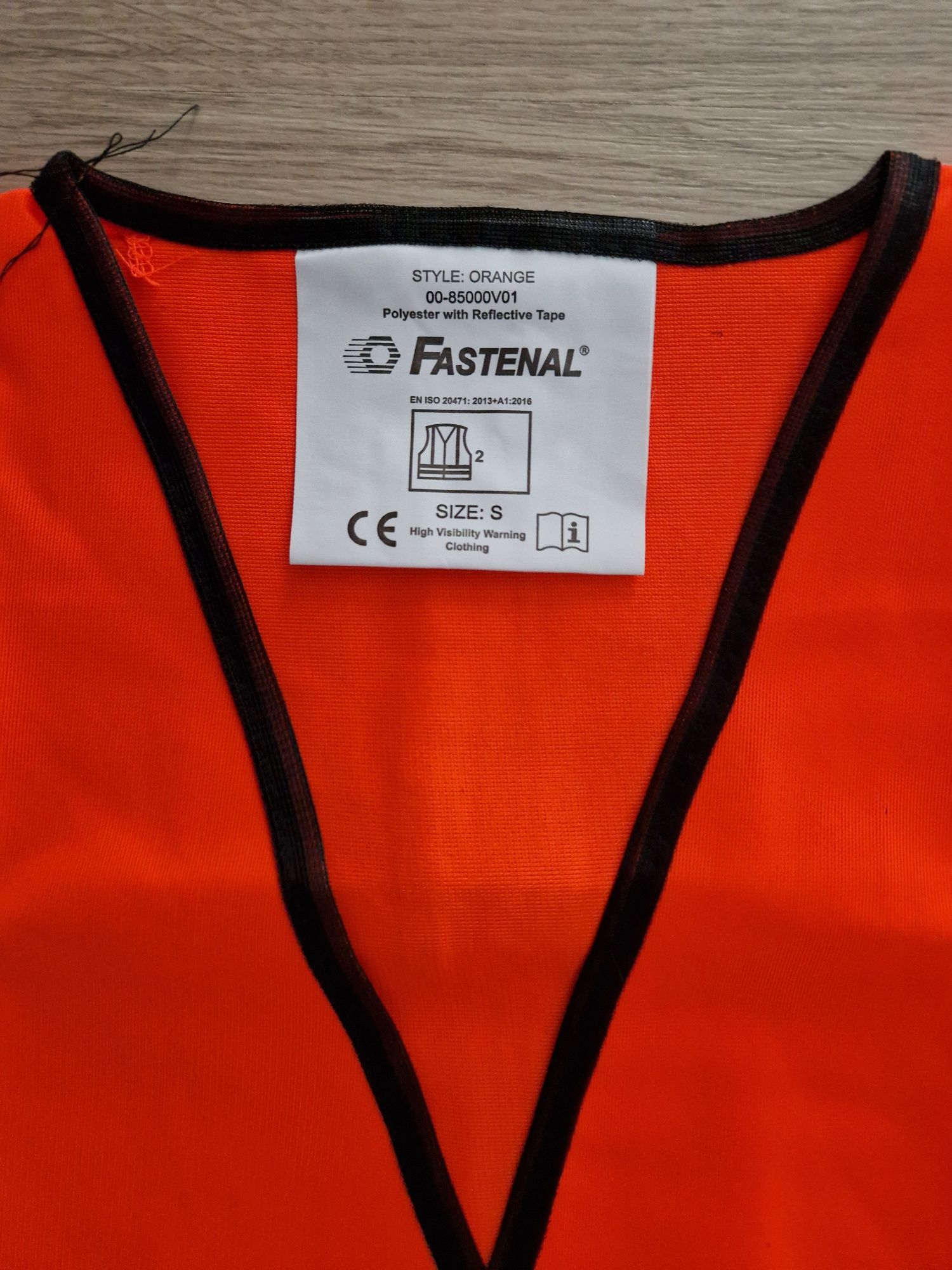Coletes refletor laranja ISO 20471. Vários tamanhos