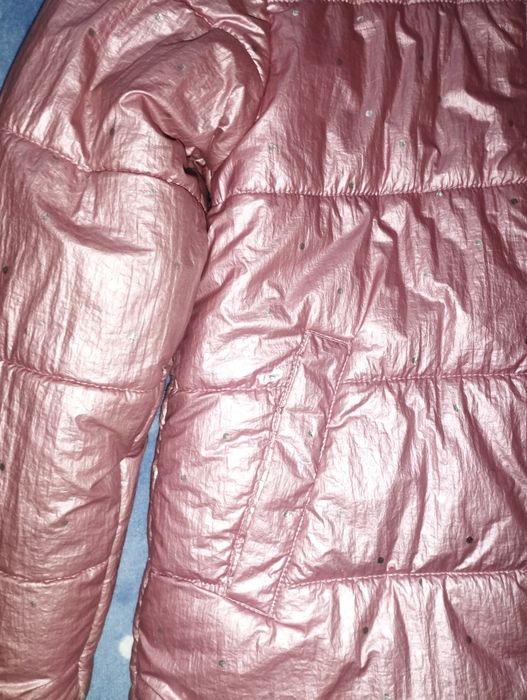 Куртка зимова для дівчинки двостороння