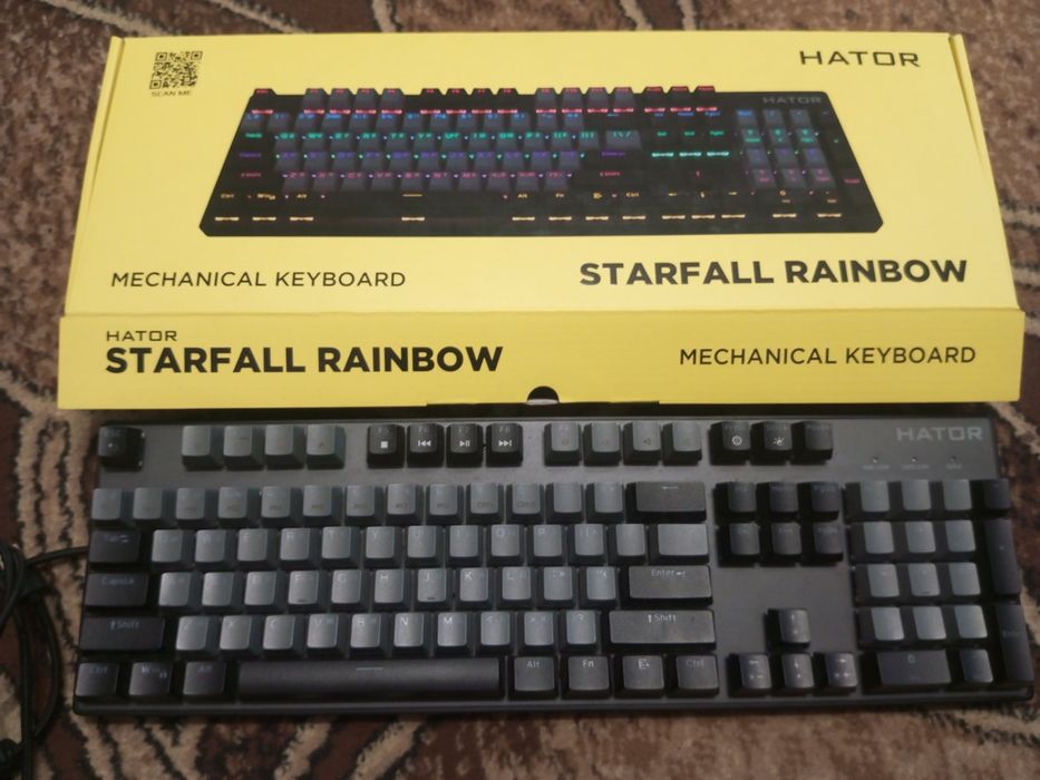Продам ігрову клавіатуру Hator Starfall Rainbow