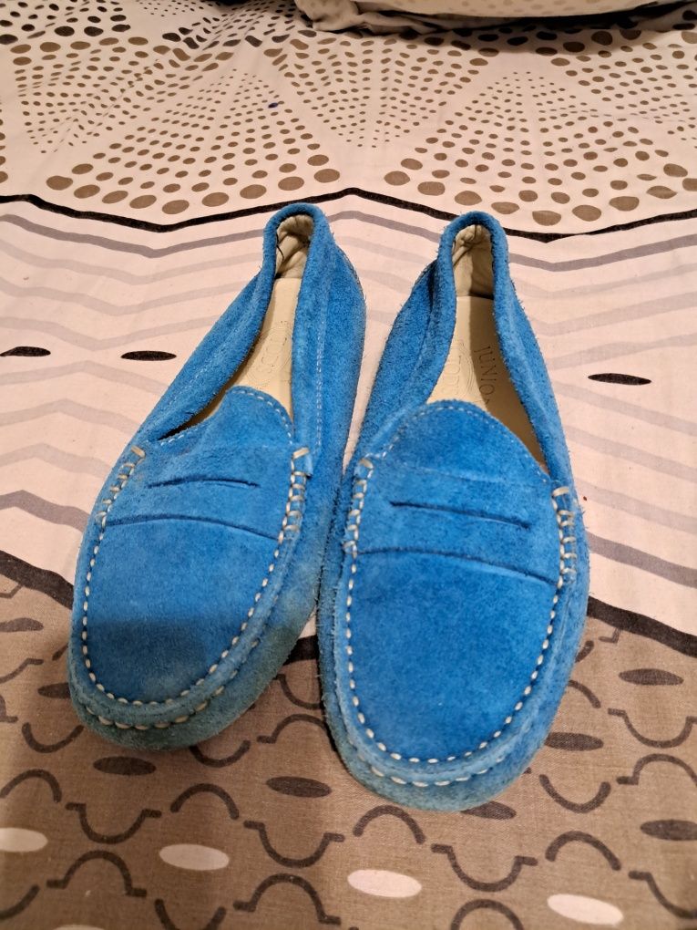 Мокасины лоферы Junior Tod's Италия из натуральной замши