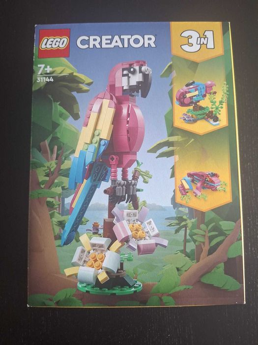 Lego: Creator 3-in-1  - Papagaio Exótico Cor de Rosa 31144