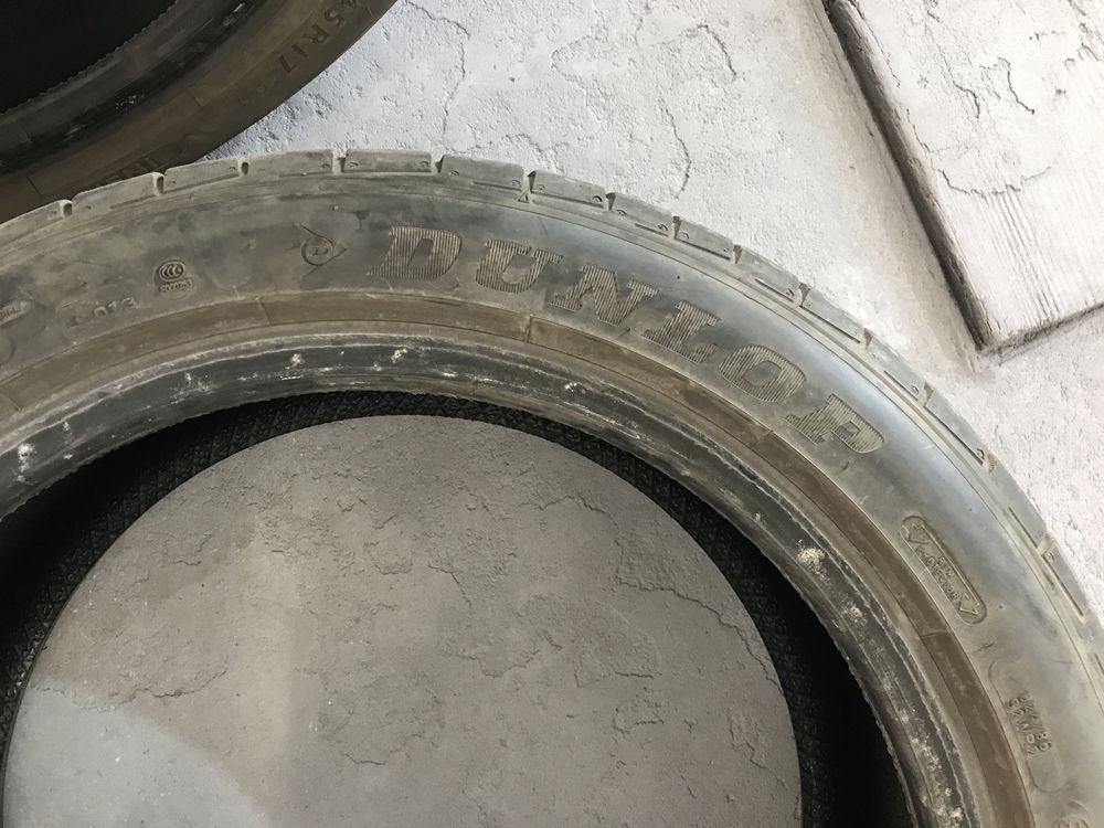 Шины Dunlop лето 225 45 r17