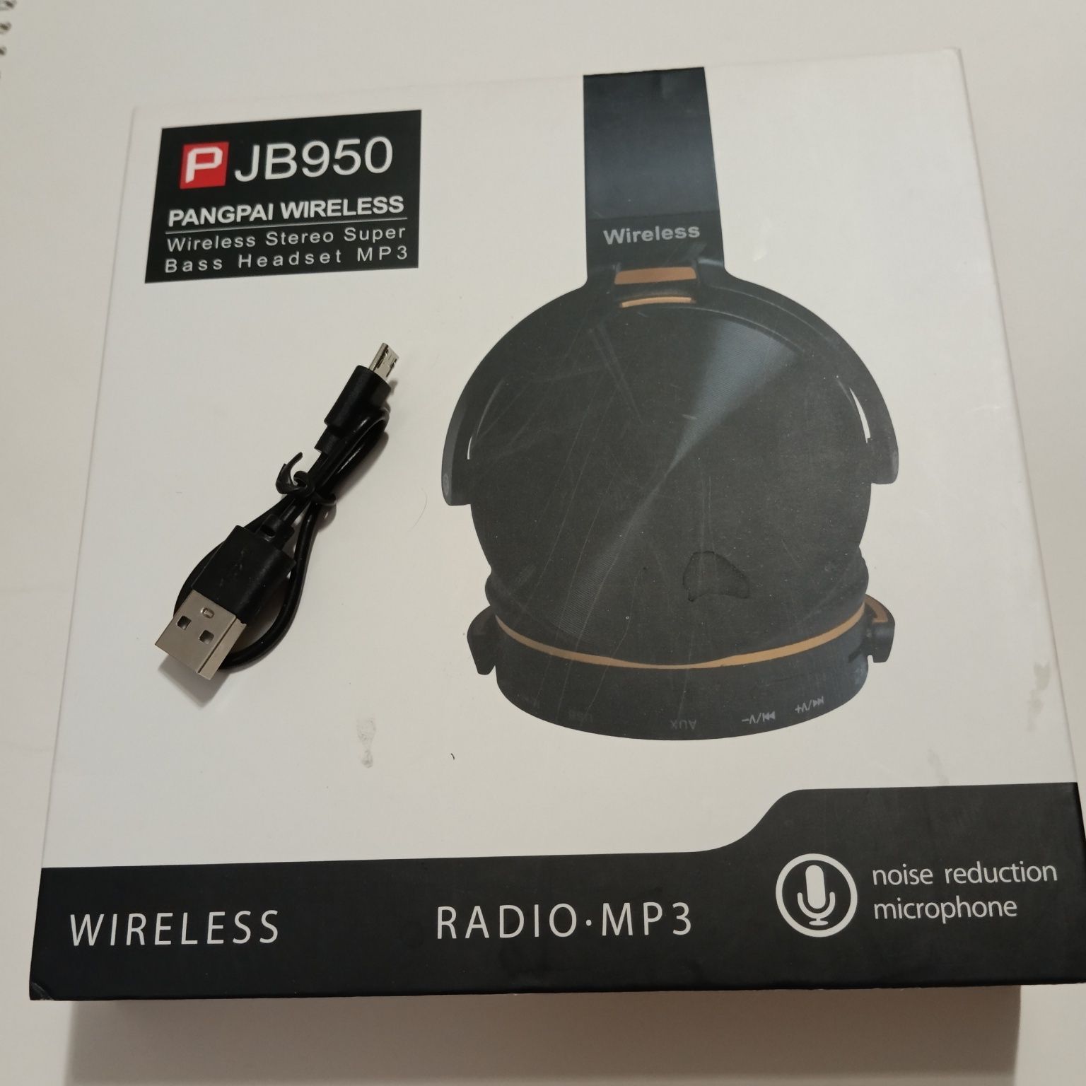 Навушники Pangpai JB950 Гарнітура Bluetooth mp3 Радіо