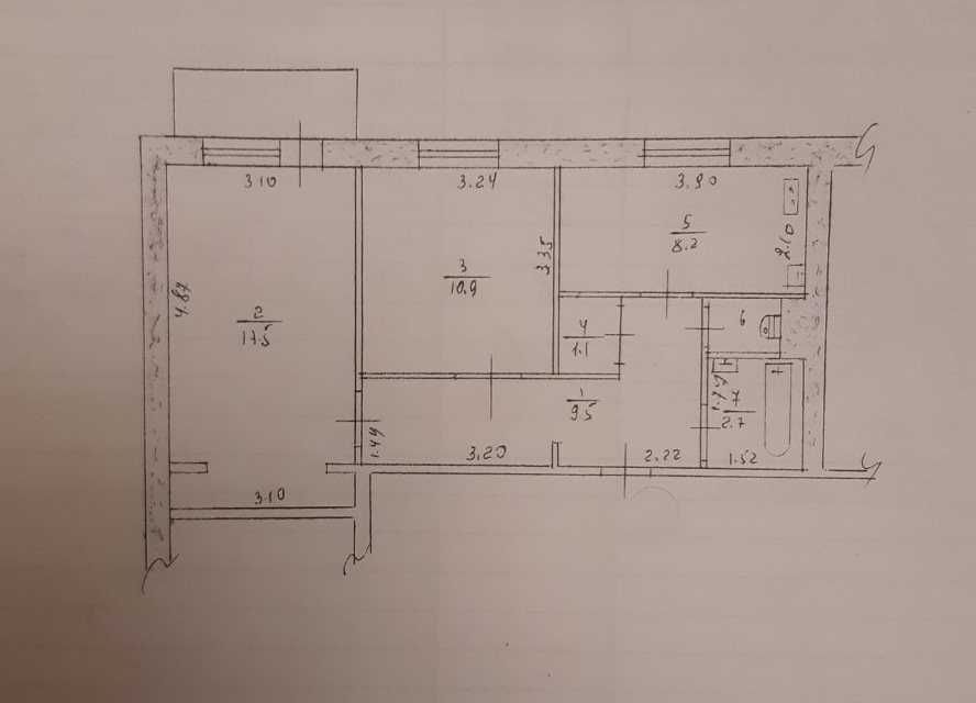 Продажа 2к квартиры, ул. Нижнеднепровская, с видом на Днепр