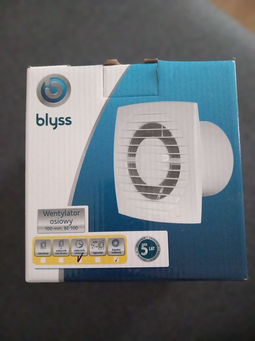 Wentylator osiowy Blyss 100ST z wyłącznikiem czasowym