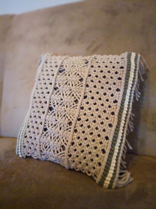 Makramowa poszewka w stylu BOHO
