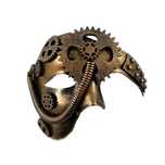 Maska steampunk kolor miedzi Nowa