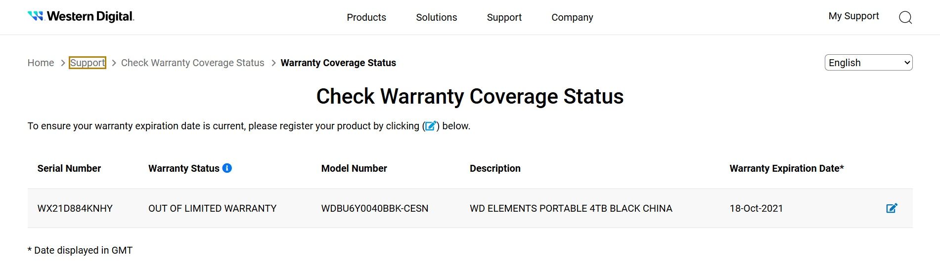 Внешний жесткий диск 2.5" 4TB WD