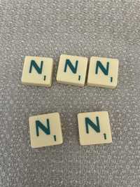 Oryginlana literka „N” gra Scrabble