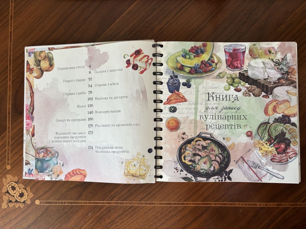 Книга для запису кулінарних рецептів