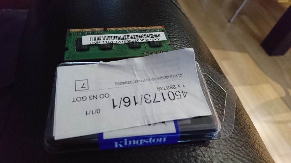 Pamięć RAM SO DIMM 1 GB 1Rx8 PC3 10600S 09 10 ZZZ stan idealny