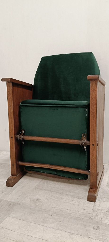 fotel kinowy pojedynczy lata 70-te vintage design