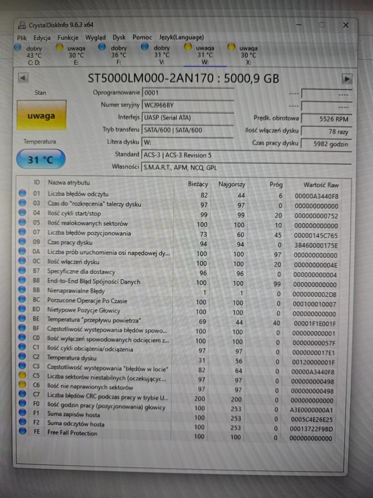 Dysk zewnętrzny HDD Seagate Basic 5TB