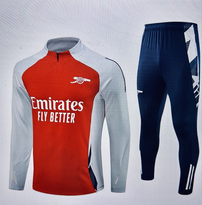 Nowy komplet treningowy Arsenal FC (rozmiar M) – bluza + spodnie.