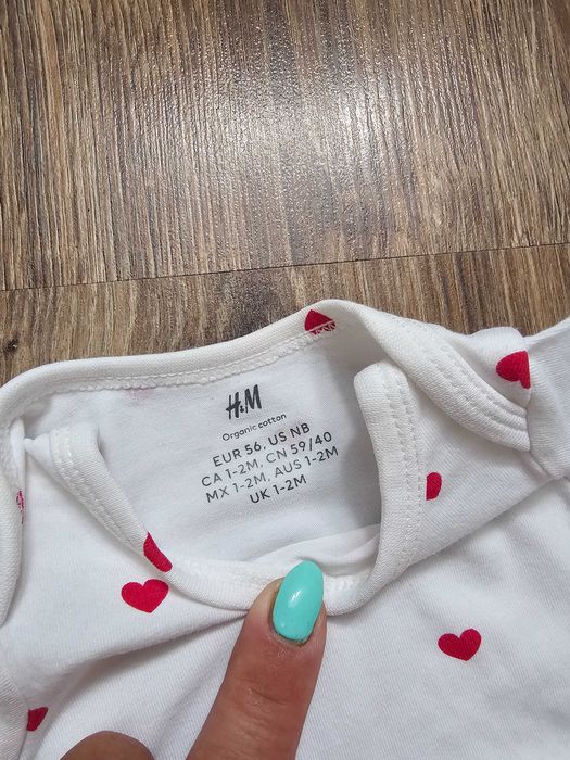 Komplet niemowlęcy HM roz. 56