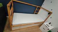 Łóżko IKEA KURA + materac JYSK F55 DREAMZONE 90x200