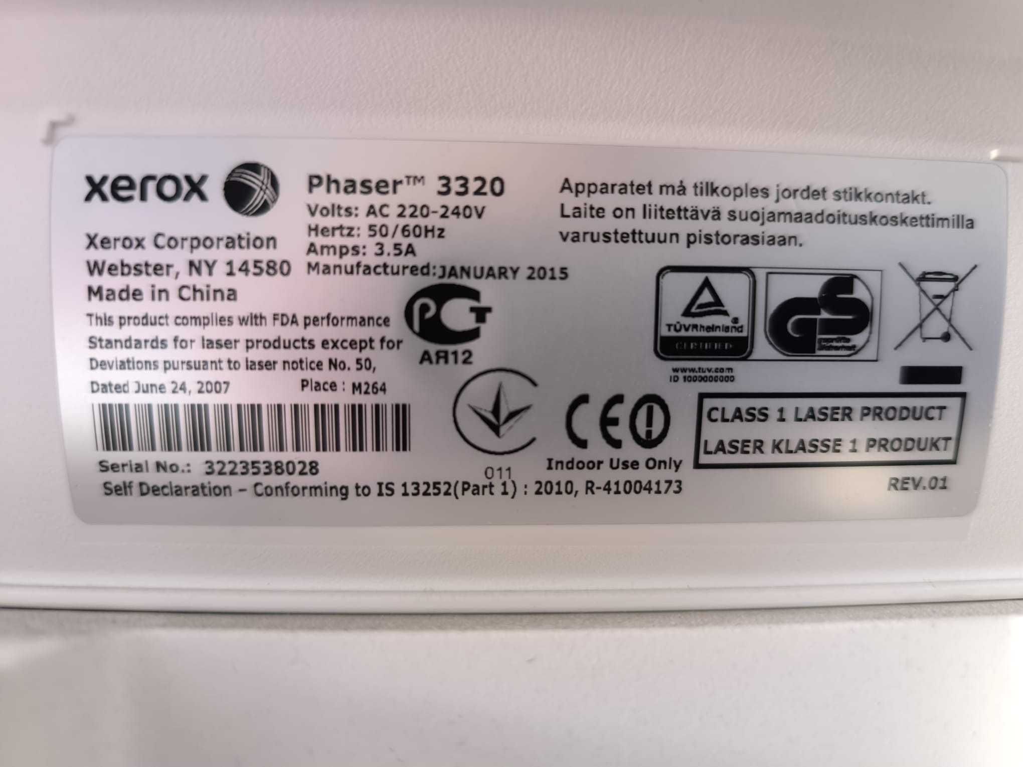 Impressora Laser PB Xerox Phaser 3320